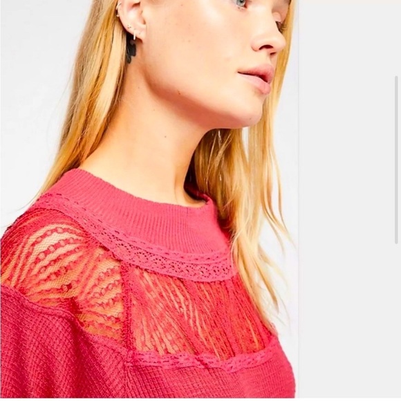 Free People Spring Valley Waffle Knit Top - Picture 2 of 12